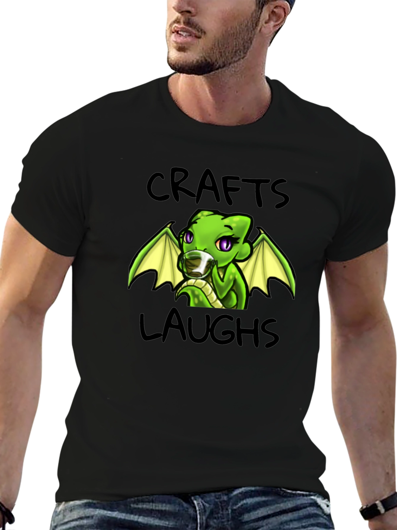 Crafts Laughs Dragon Graphic T-Shirt