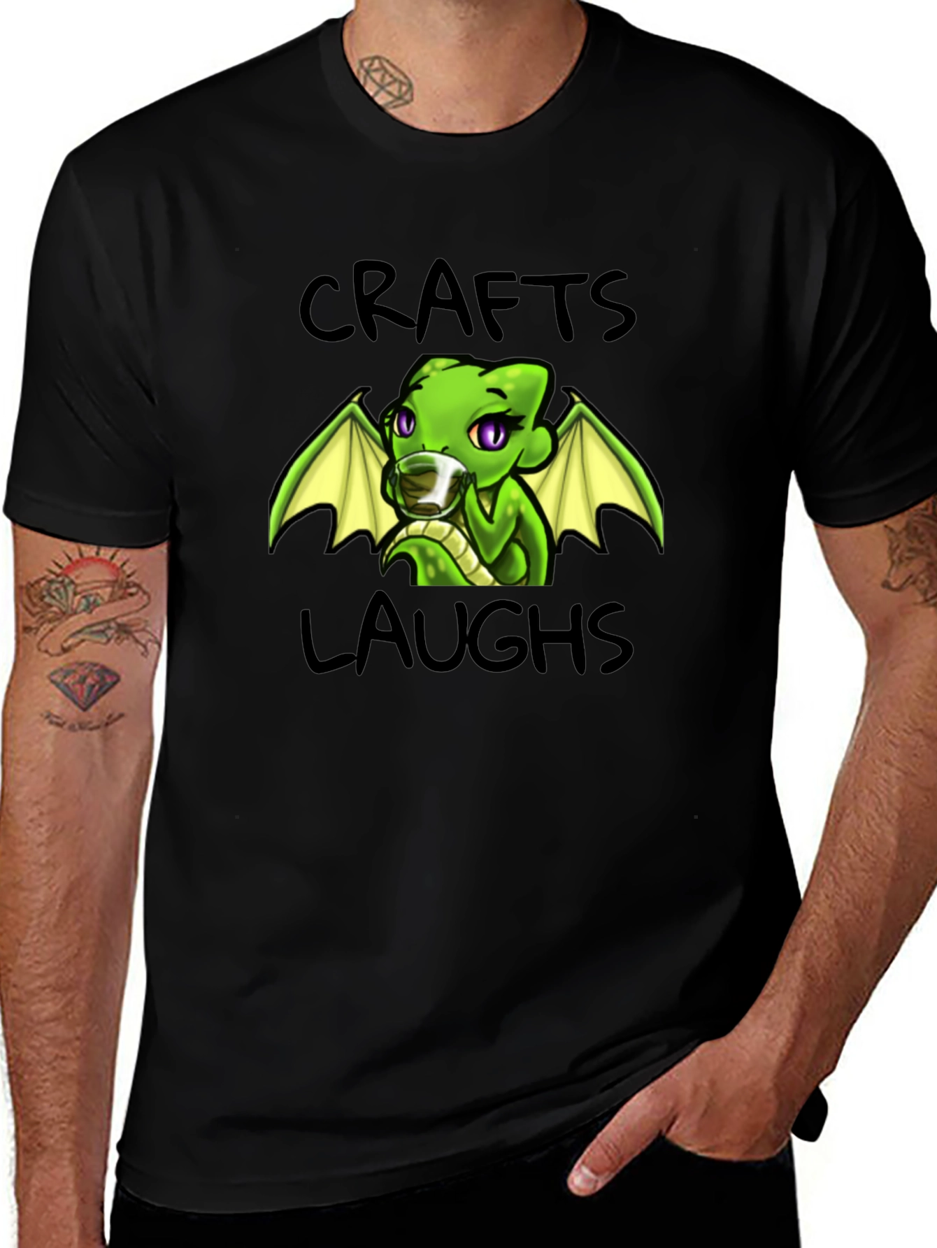 Crafts Laughs Dragon Graphic T-Shirt