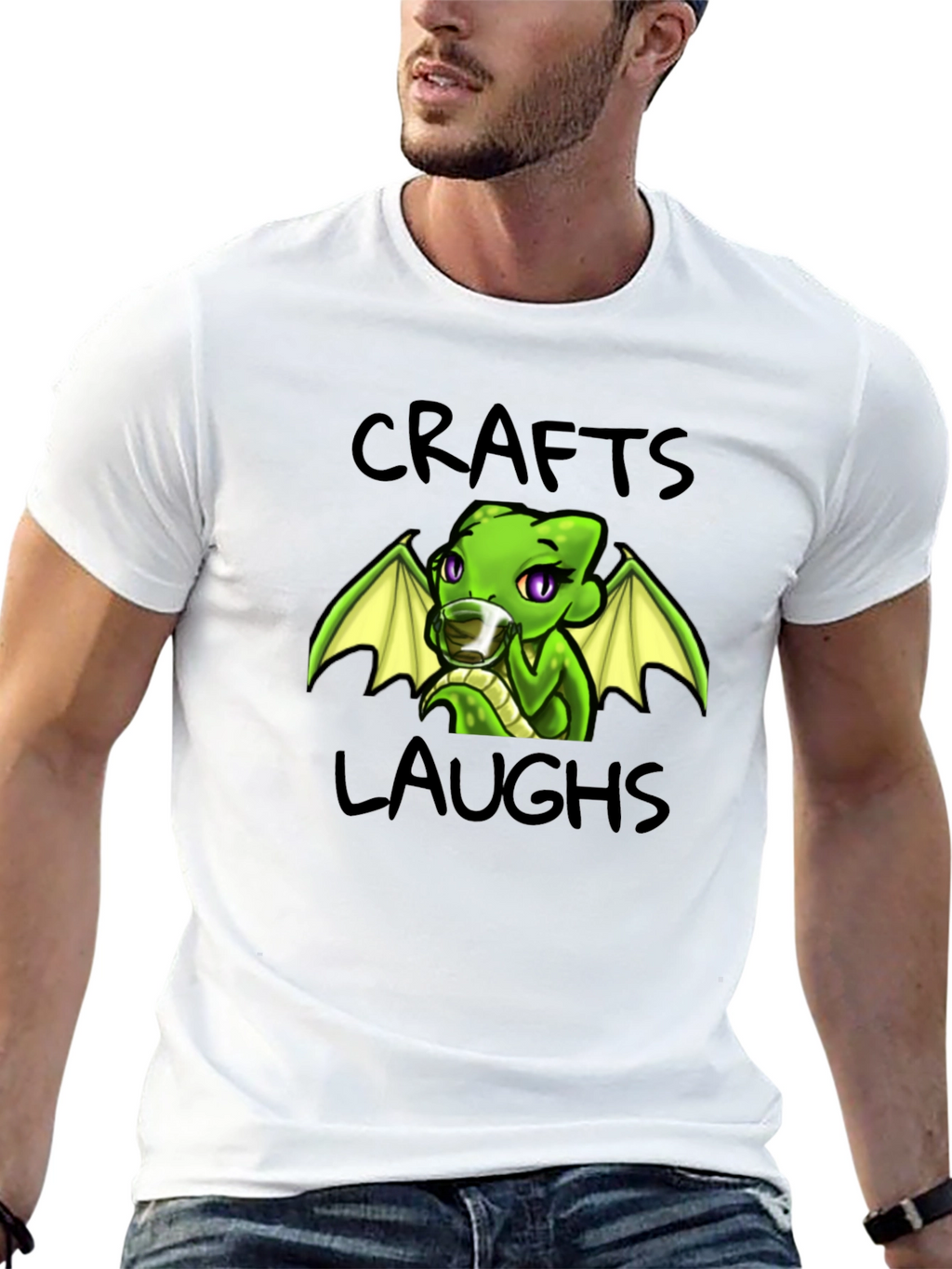 Crafts Laughs Dragon Graphic T-Shirt
