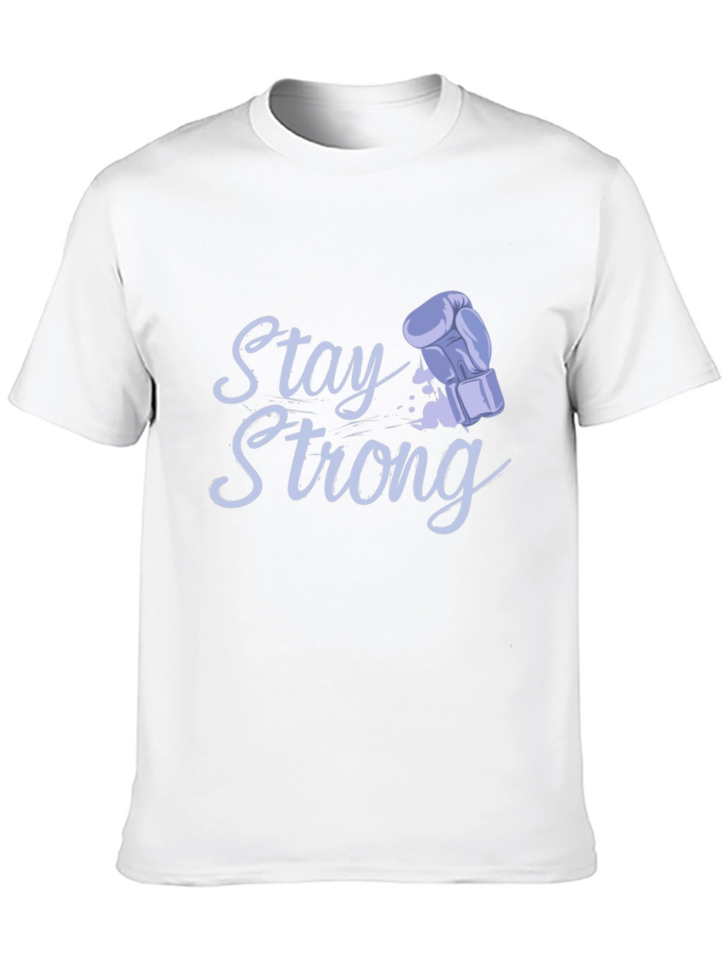 Stay Strong Boxing Glove Graphic Tee - Black