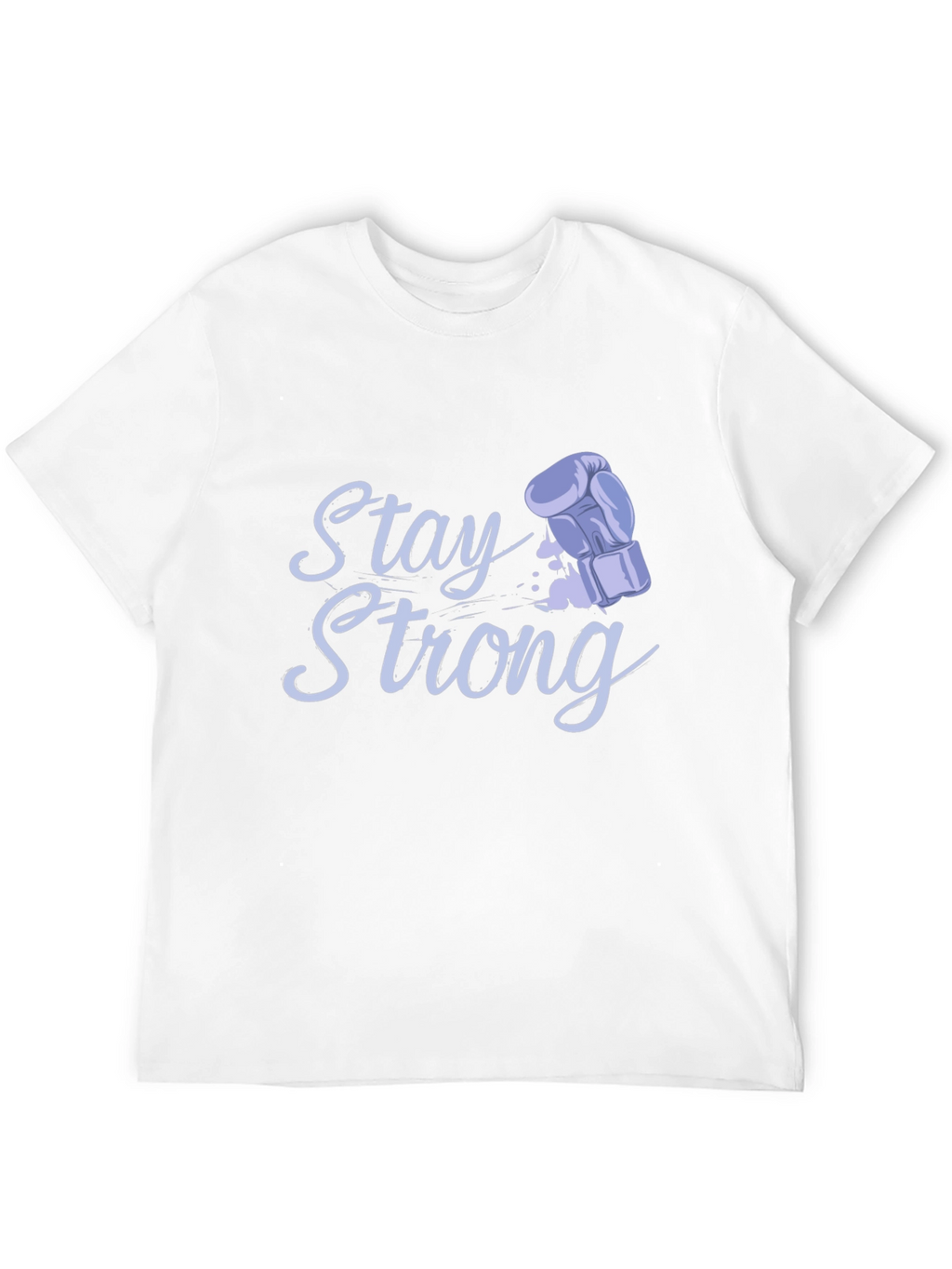 Stay Strong Boxing Glove Graphic Tee - Black