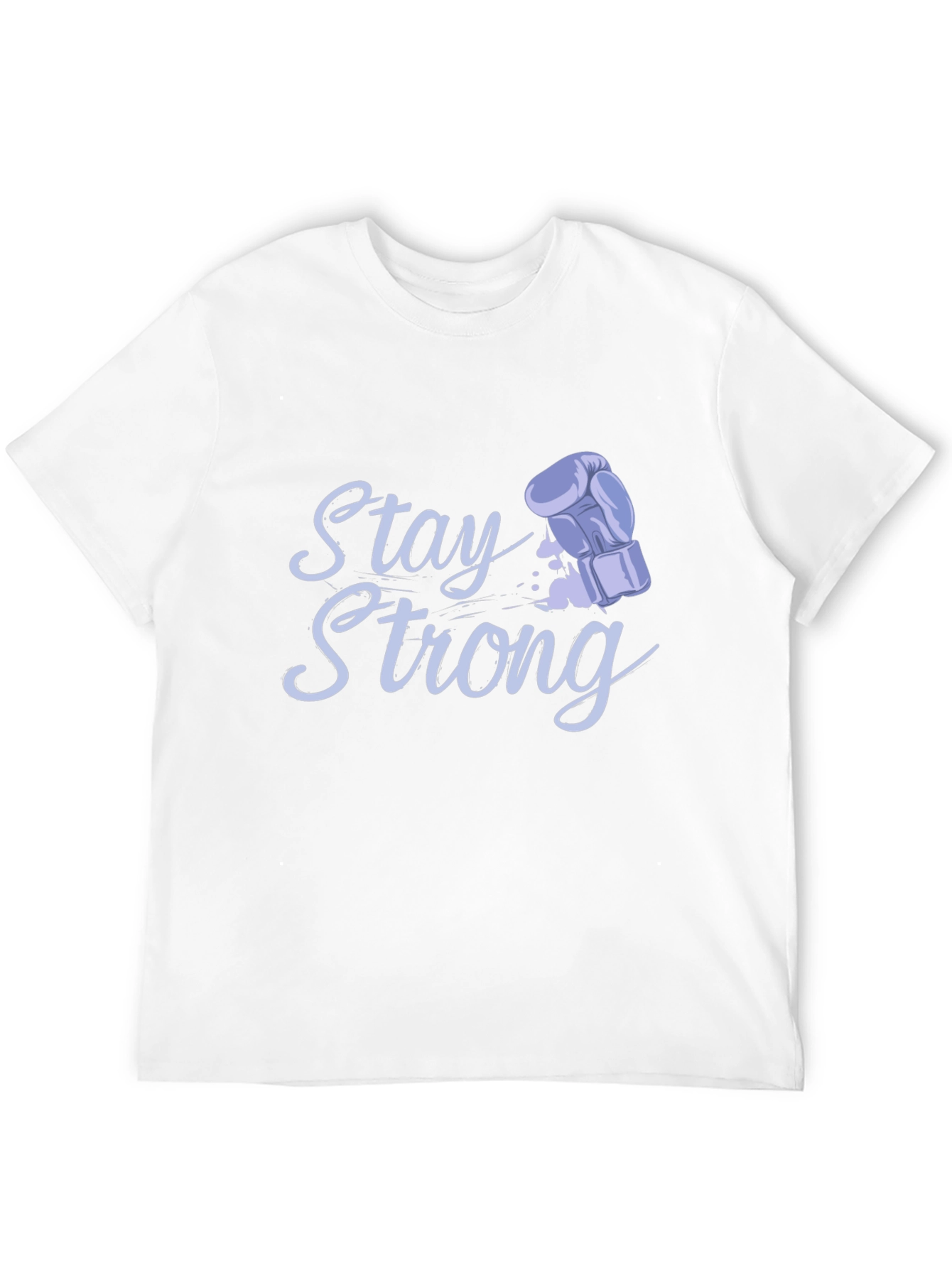 Stay Strong Boxing Glove Graphic Tee - Black
