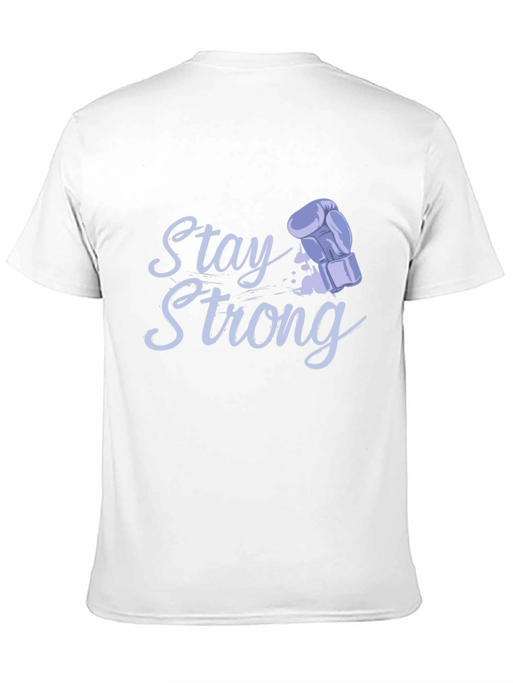 Stay Strong Boxing Glove Graphic Tee - Black