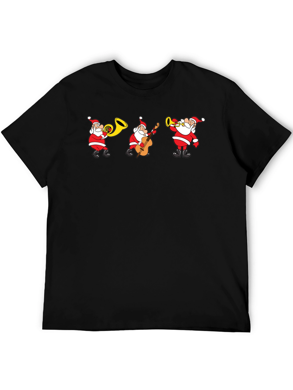 Santa Band Graphic Tee - Holiday Cheer