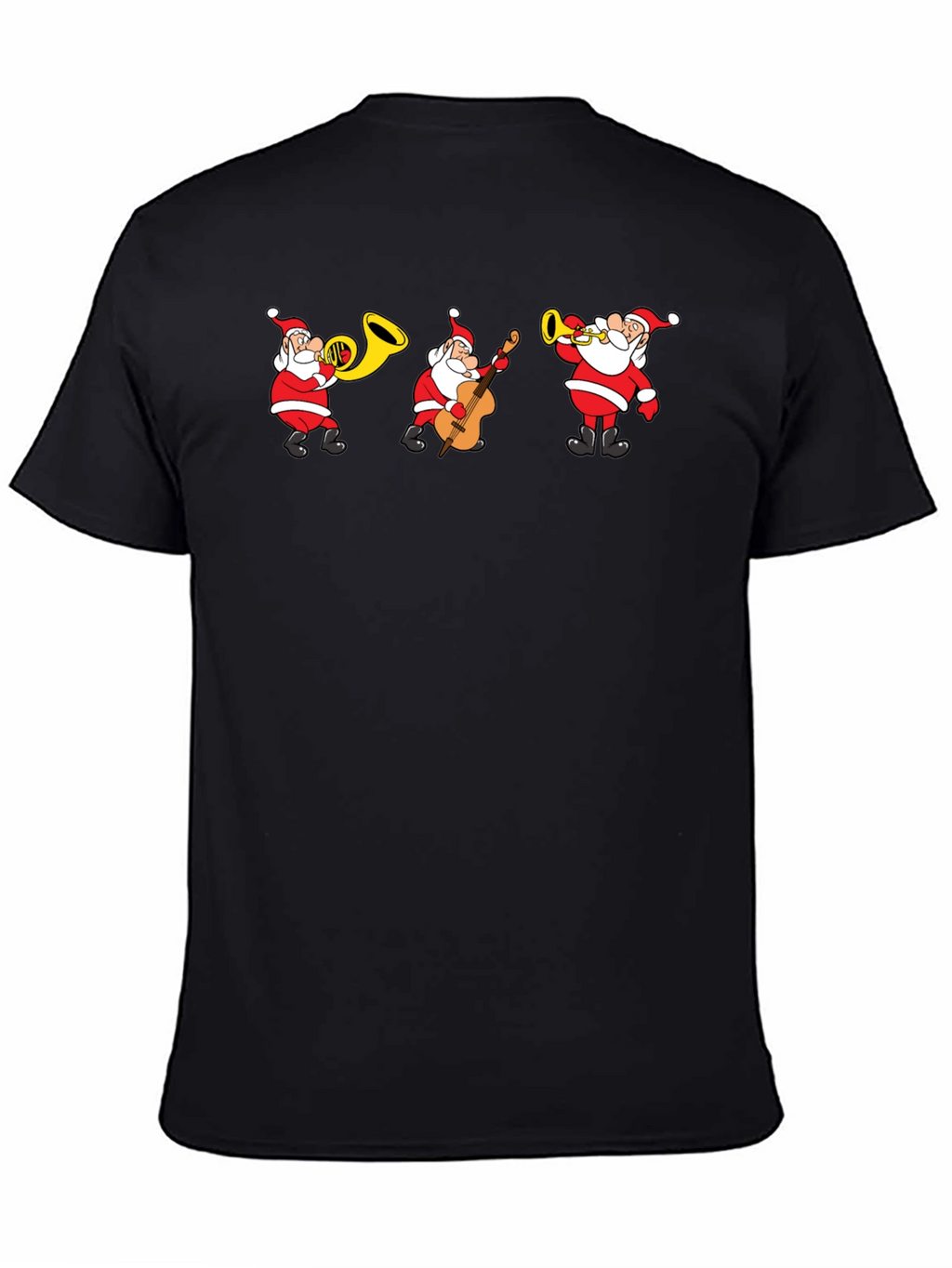 Santa Band Graphic Tee - Holiday Cheer