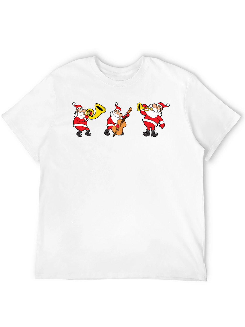 Santa Band Graphic Tee - Holiday Cheer
