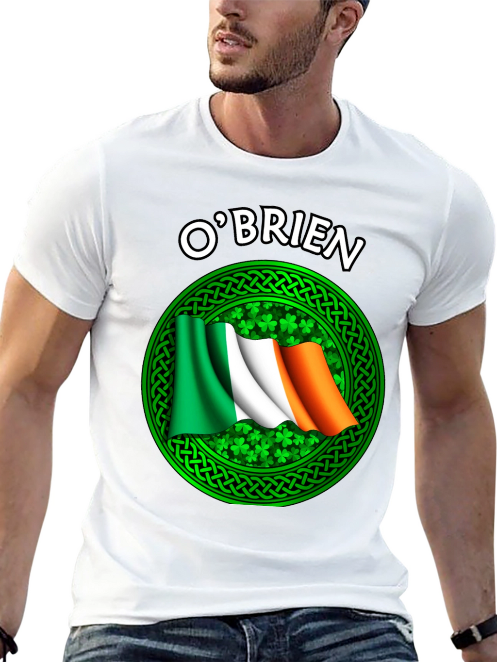 OBrien Irish Flag Shamrock T-Shirt