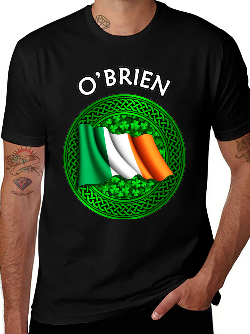 OBrien Irish Flag Shamrock T-Shirt