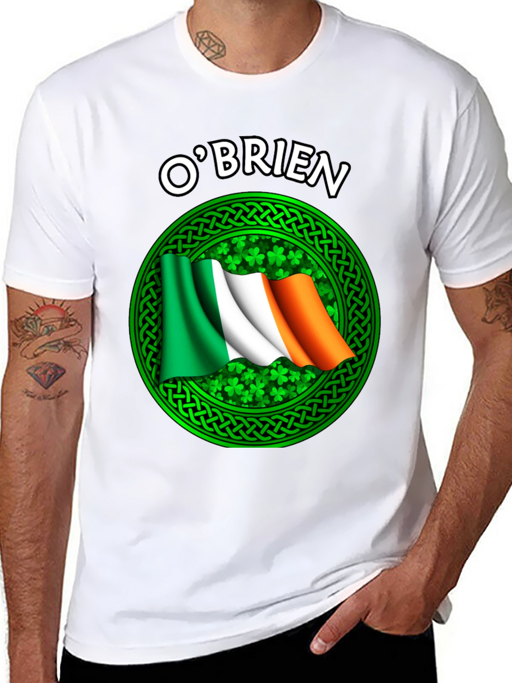 OBrien Irish Flag Shamrock T-Shirt