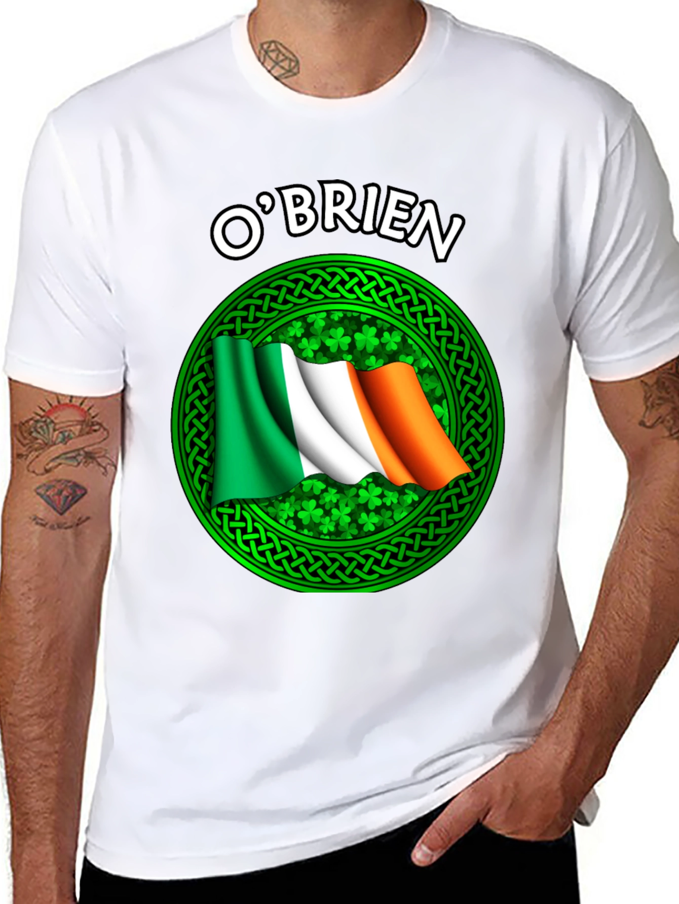 OBrien Irish Flag Shamrock T-Shirt