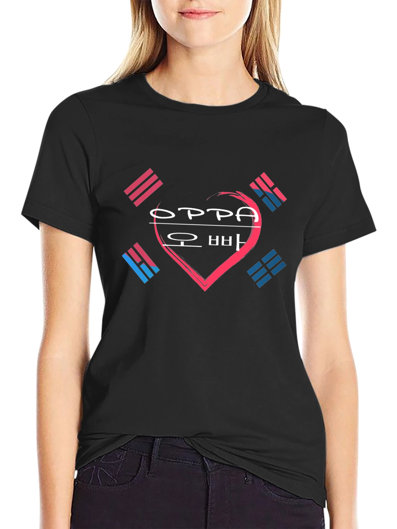 Oppa Korean Heart T-Shirt