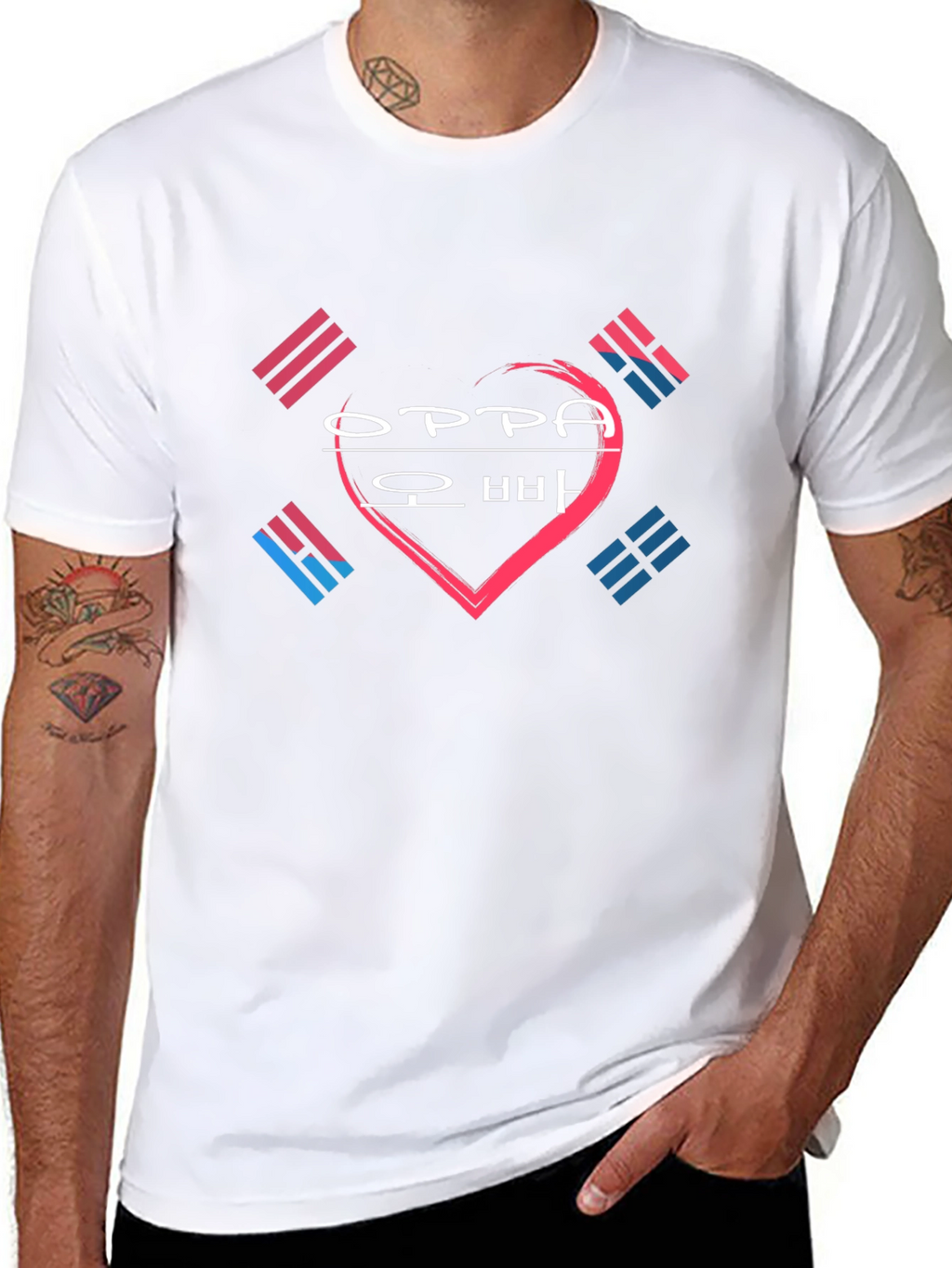 Oppa Korean Heart T-Shirt