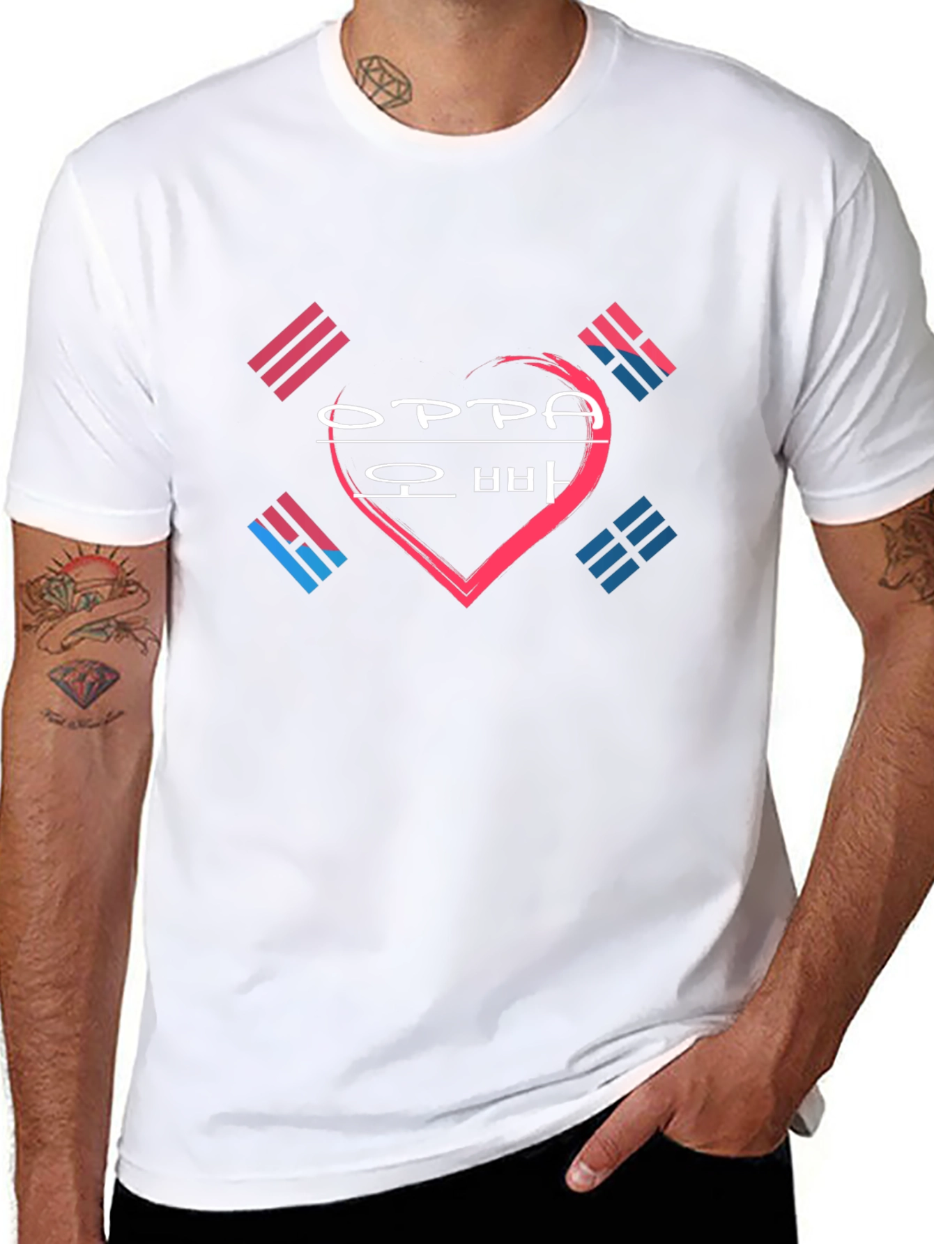 Oppa Korean Heart T-Shirt