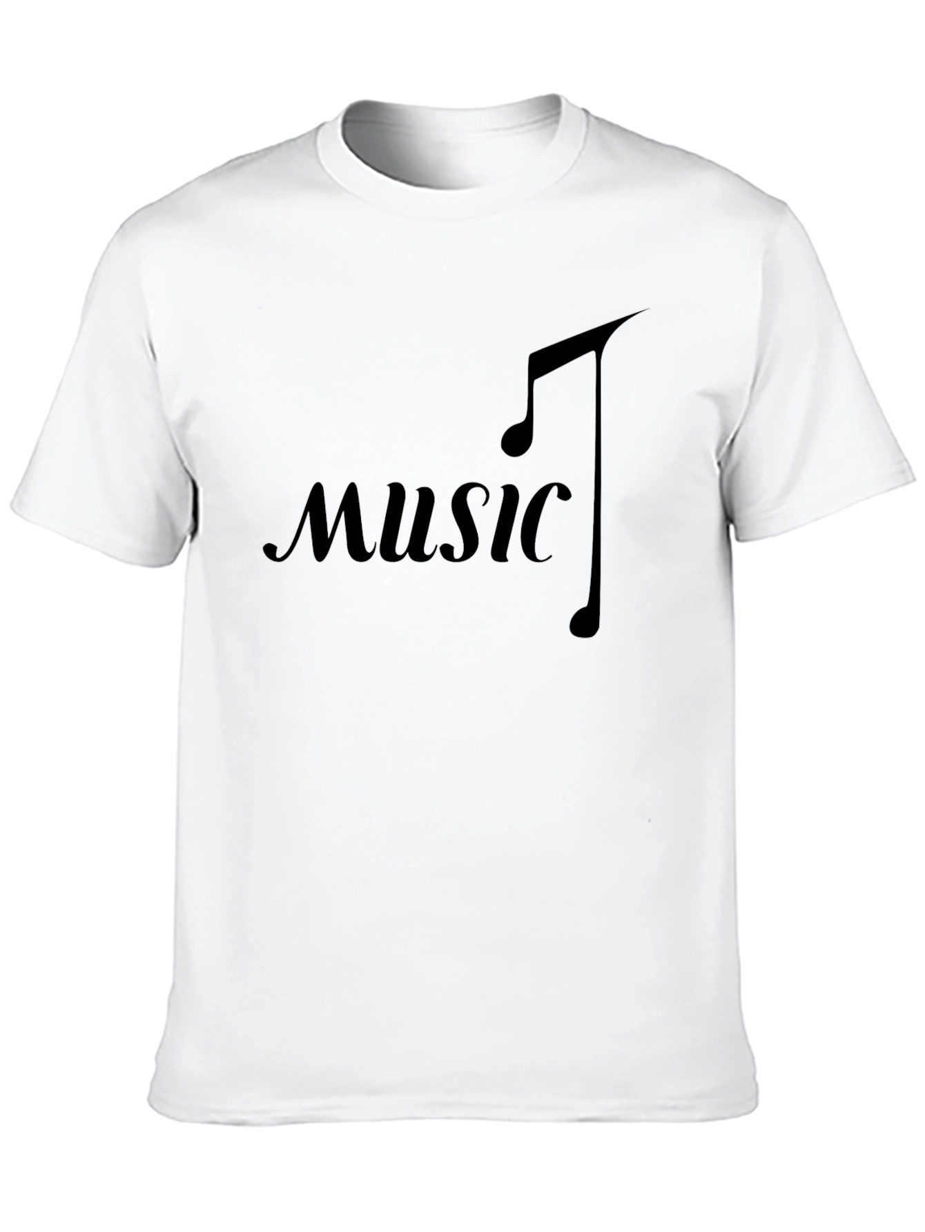 Music Note Black T-Shirt