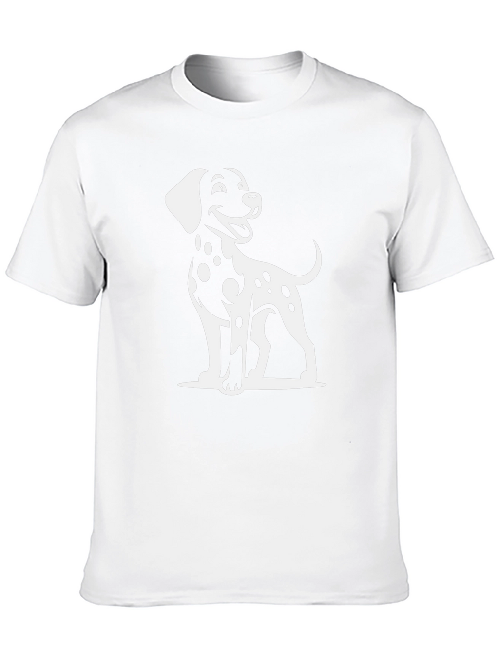 Dalmatian Dog Graphic T-Shirt - Black