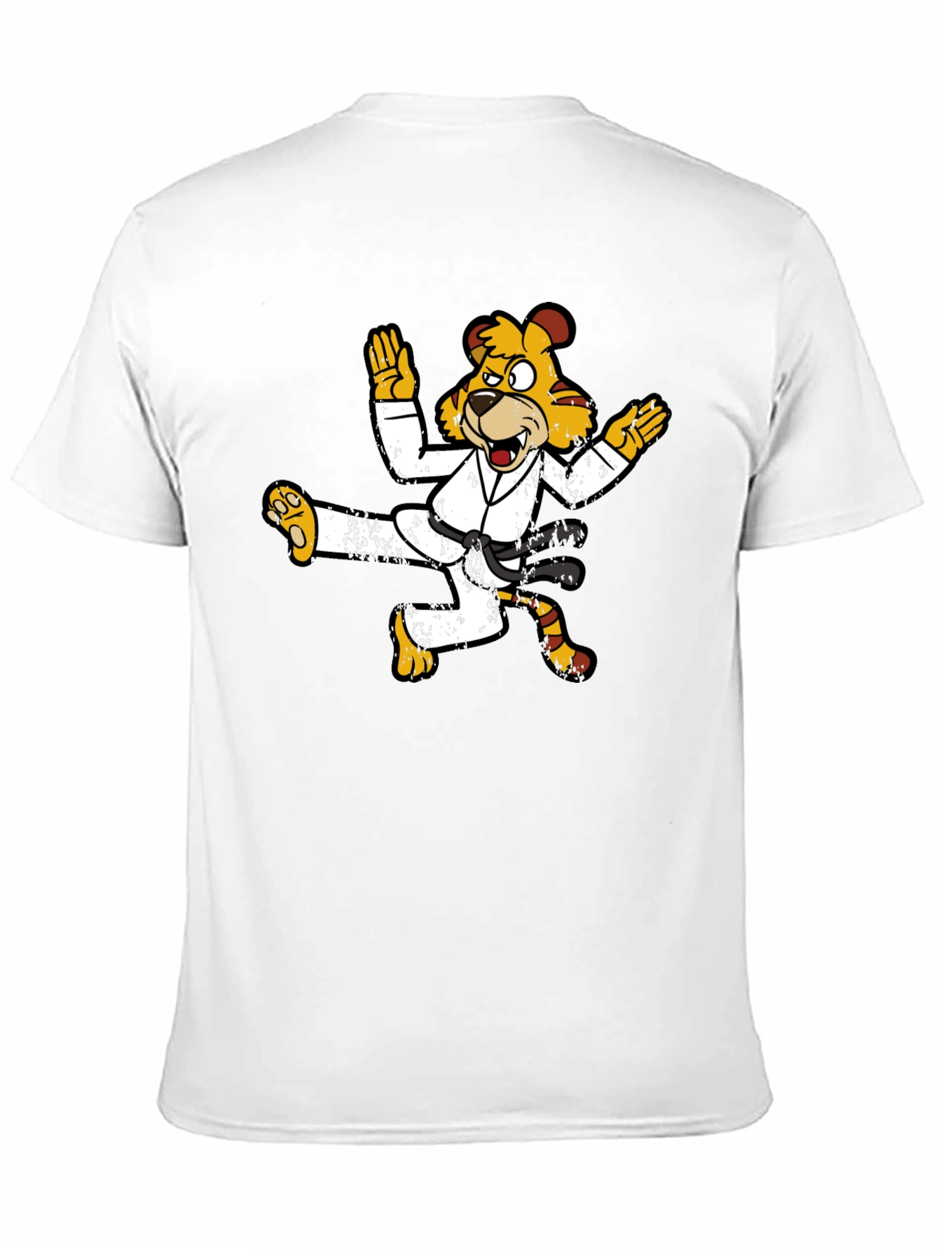 Karate Tiger Graphic T-Shirt Black