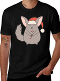 Festive Chinchilla Graphic Tee - Holiday Edition