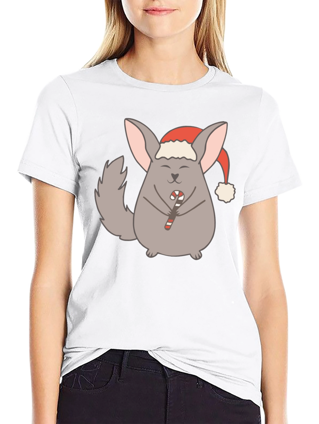 Festive Chinchilla Graphic Tee - Holiday Edition