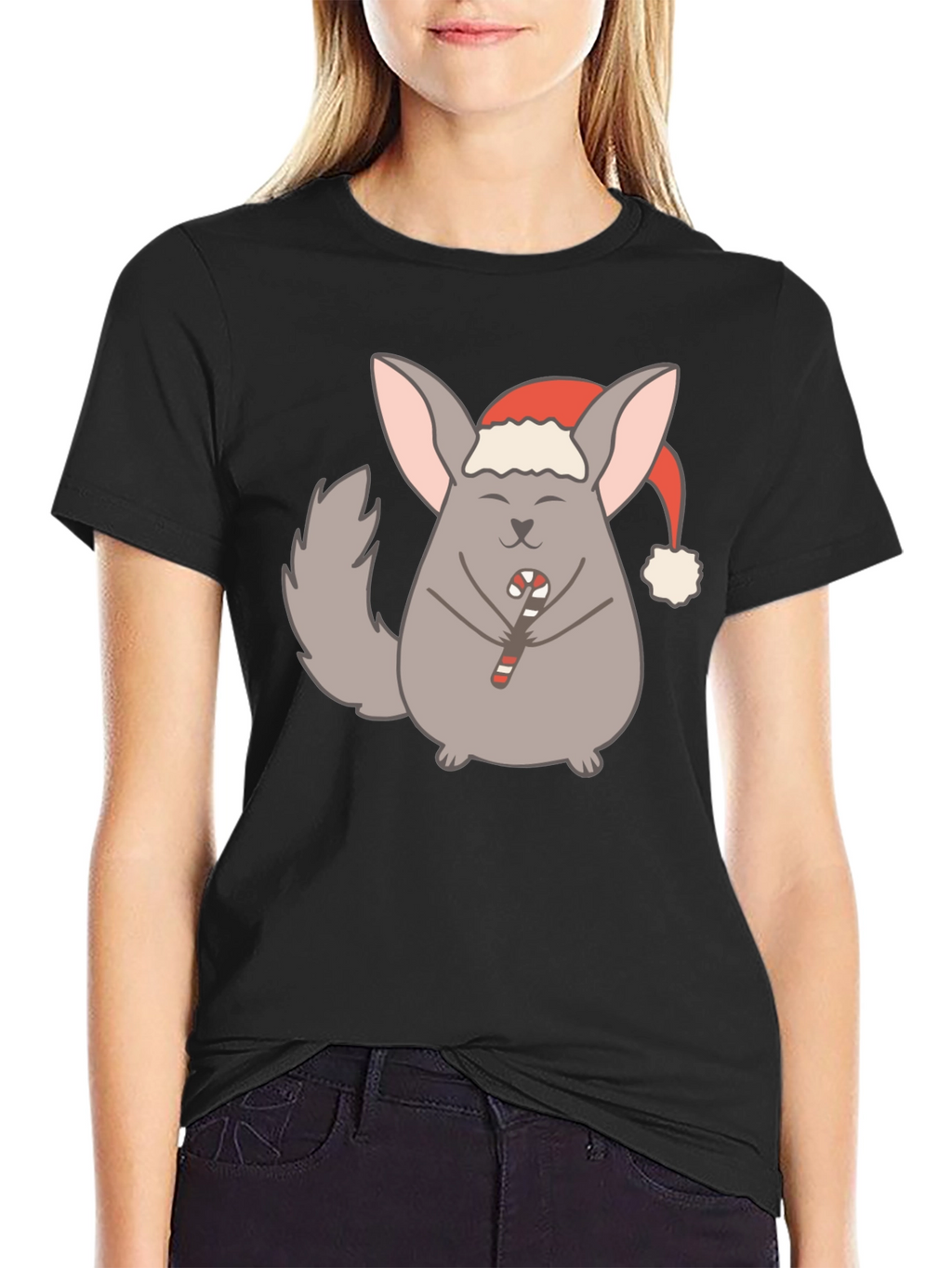 Festive Chinchilla Graphic Tee - Holiday Edition