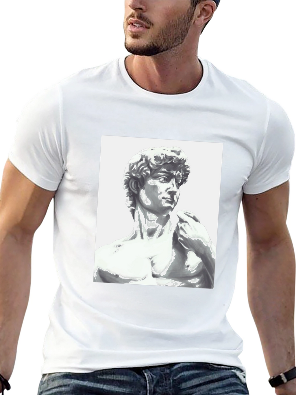 Michelangelos David T-Shirt - Black