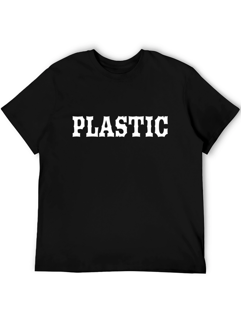 Plastic Graphic Tee - Bold Statement T-Shirt