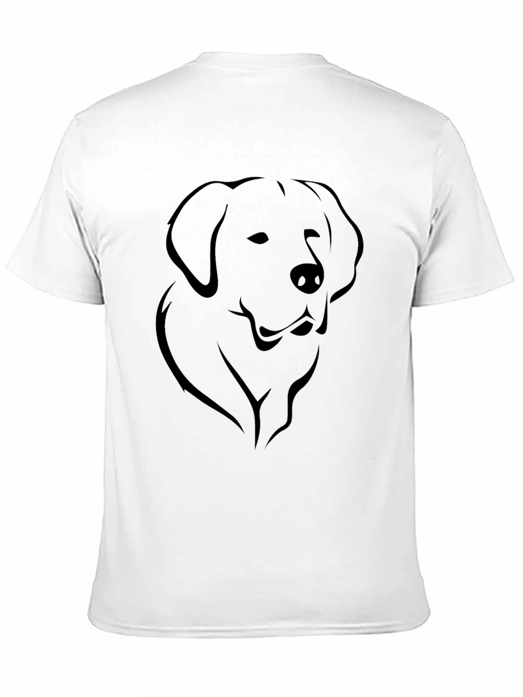 Mens Black Dog Graphic Tee - Casual Style