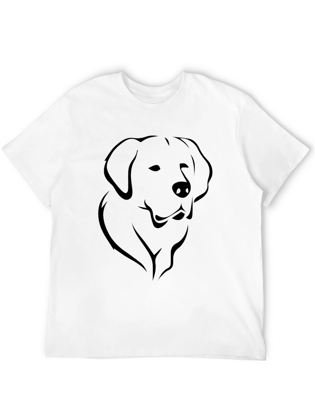 Mens Black Dog Graphic Tee - Casual Style