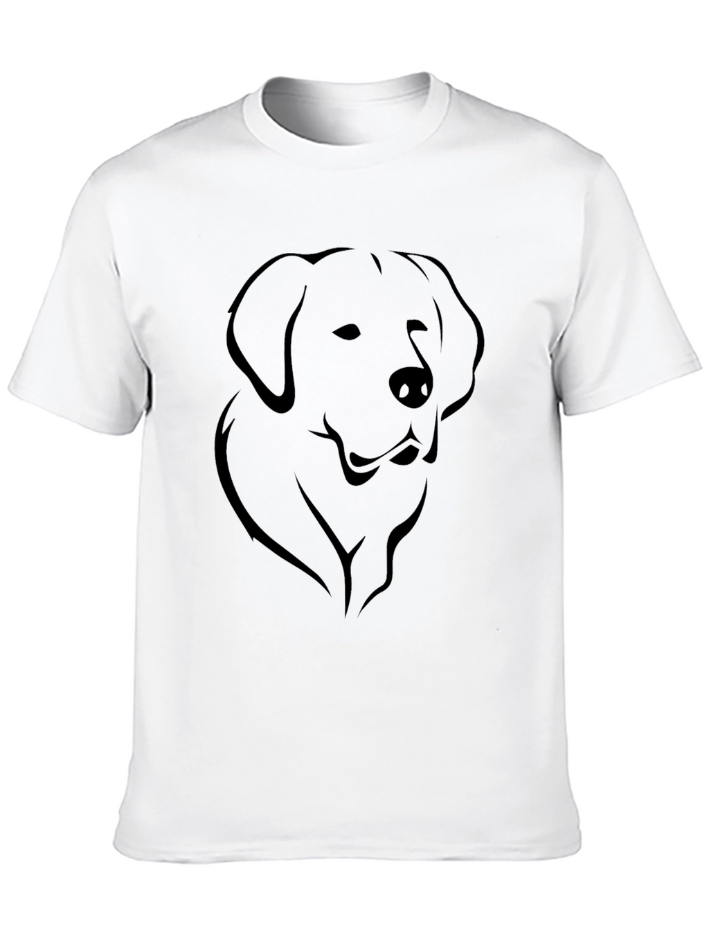 Mens Black Dog Graphic Tee - Casual Style