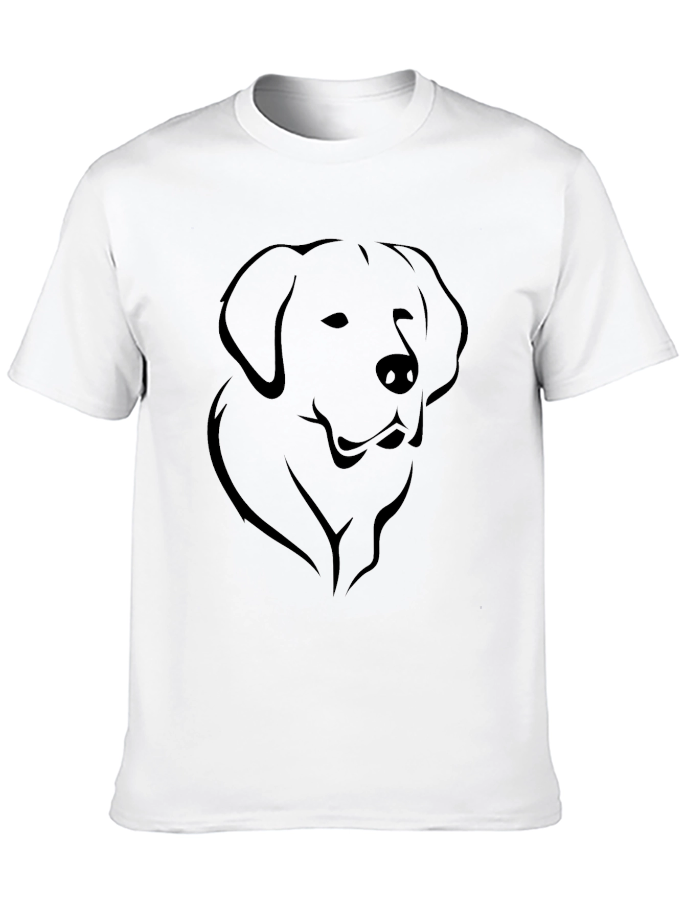 Mens Black Dog Graphic Tee - Casual Style