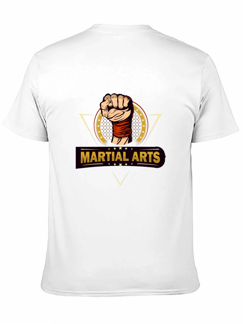 Martial Arts Fist Graphic T-Shirt - Black