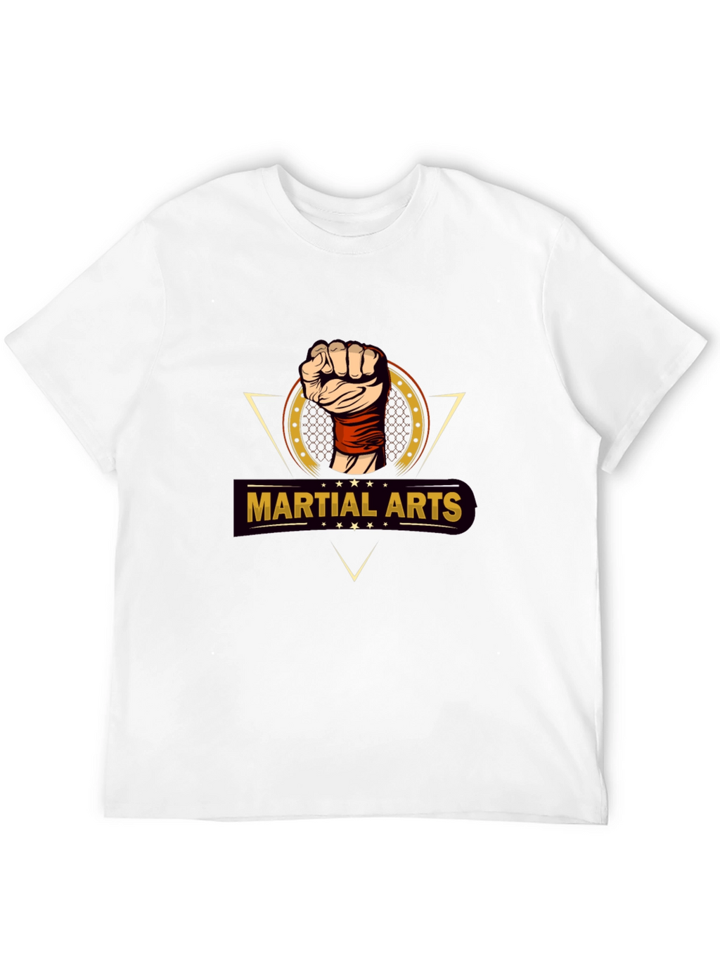 Martial Arts Fist Graphic T-Shirt - Black