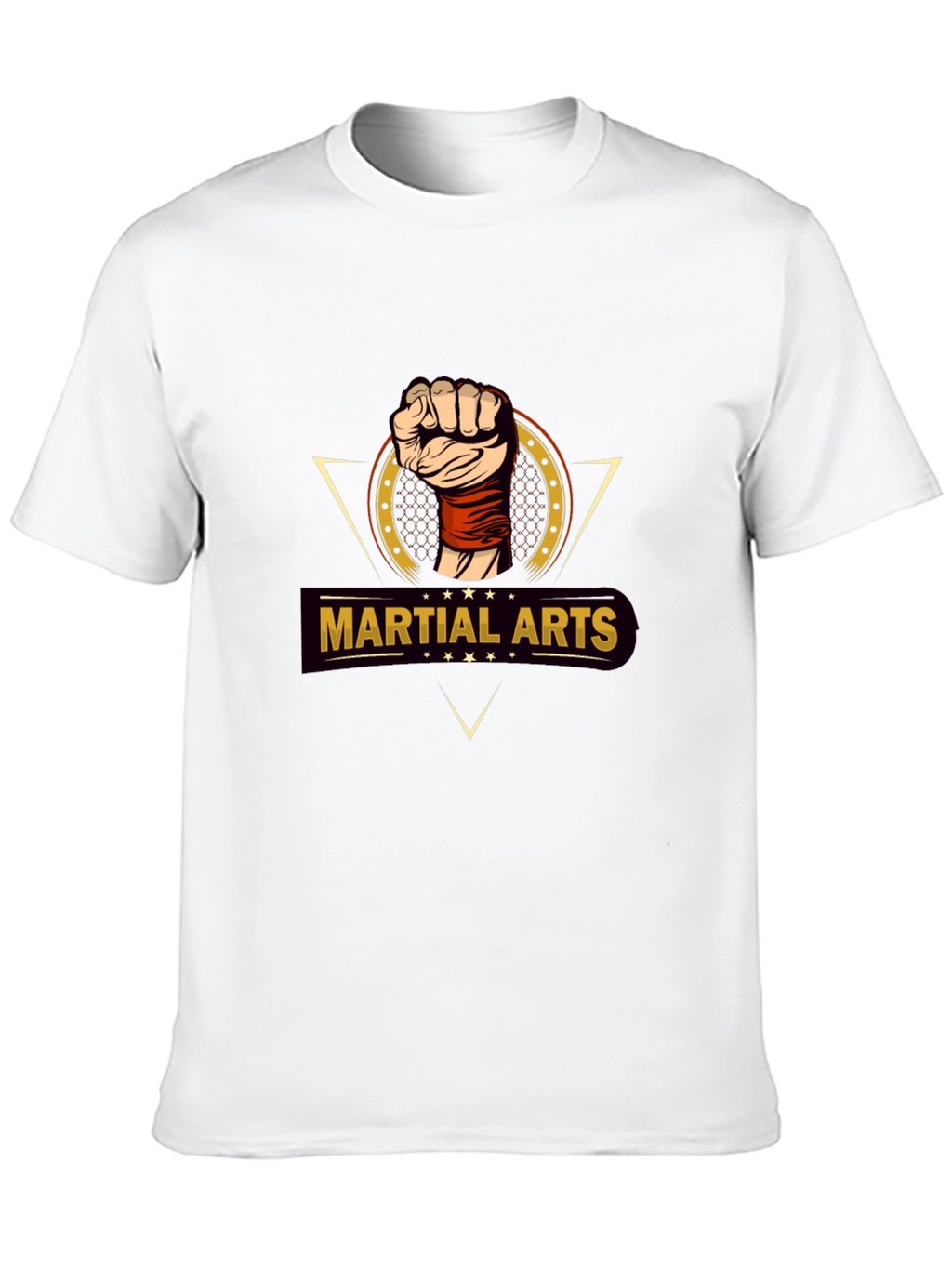 Martial Arts Fist Graphic T-Shirt - Black