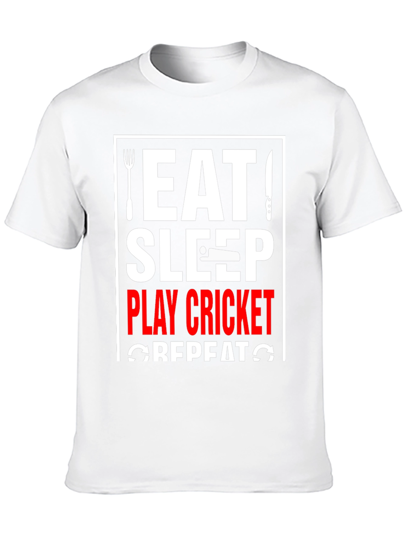 Eat Sleep Play Cricket Repeat T-Shirt