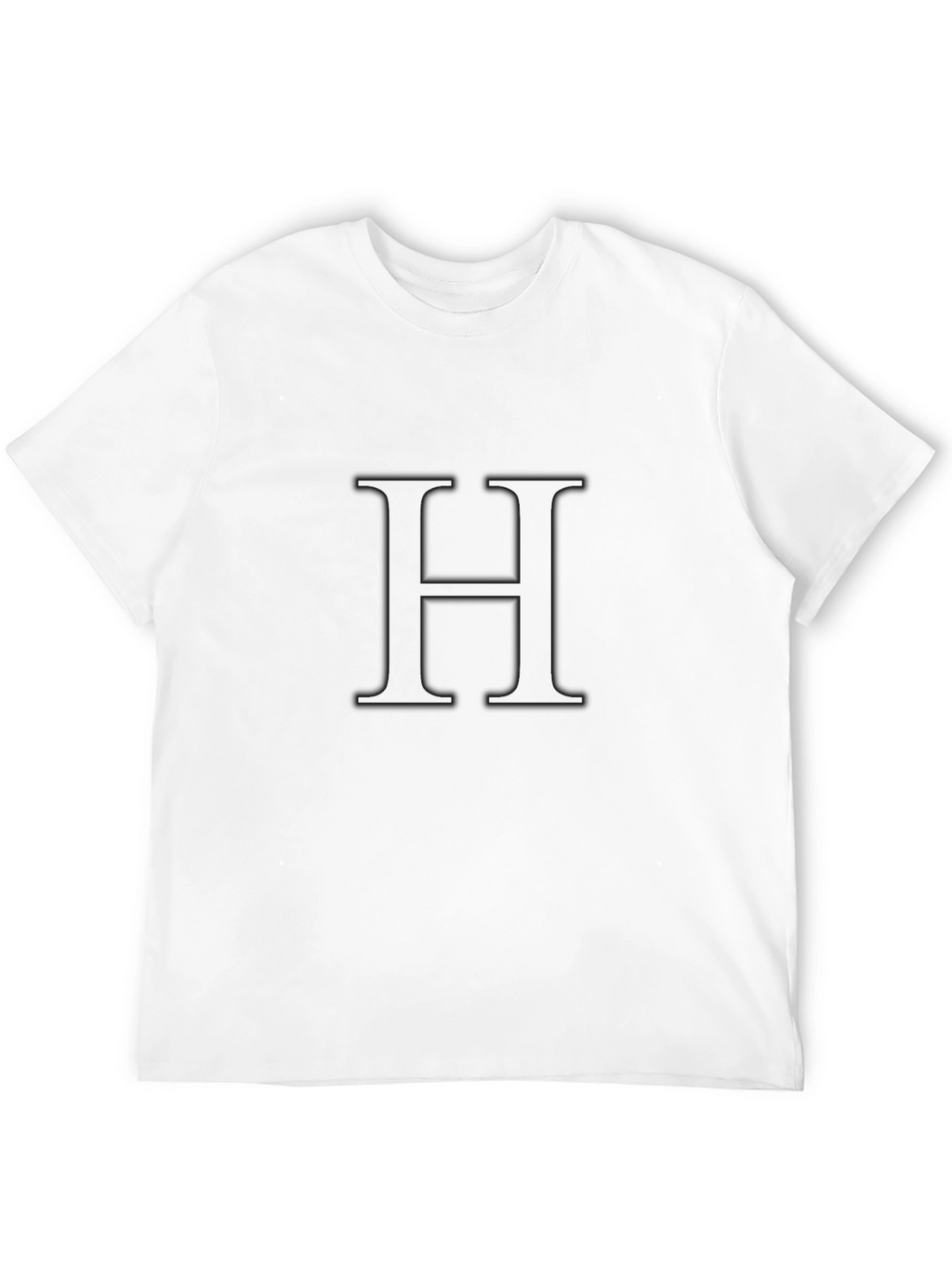 Black T-Shirt with H Design