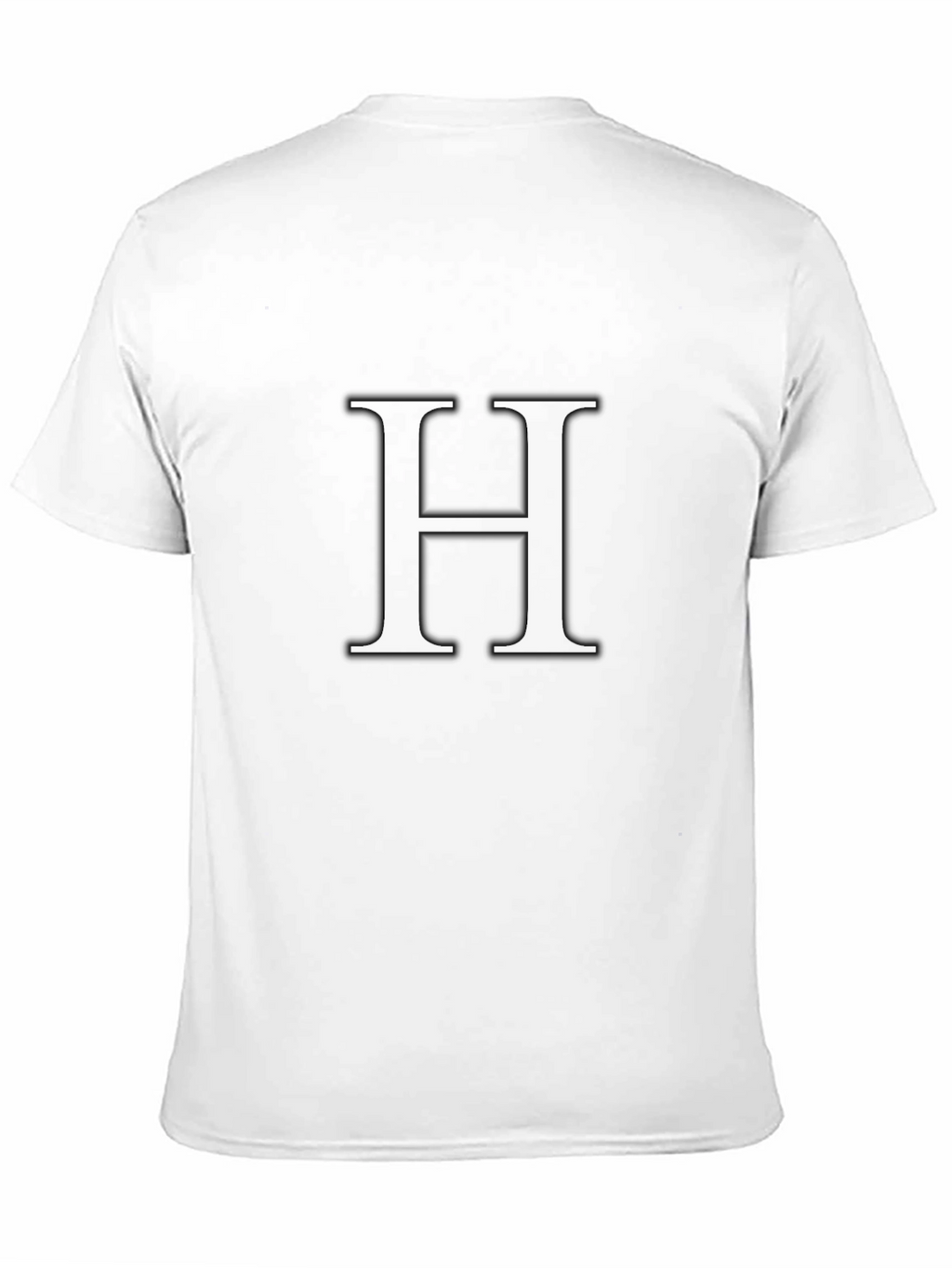 Black T-Shirt with H Design