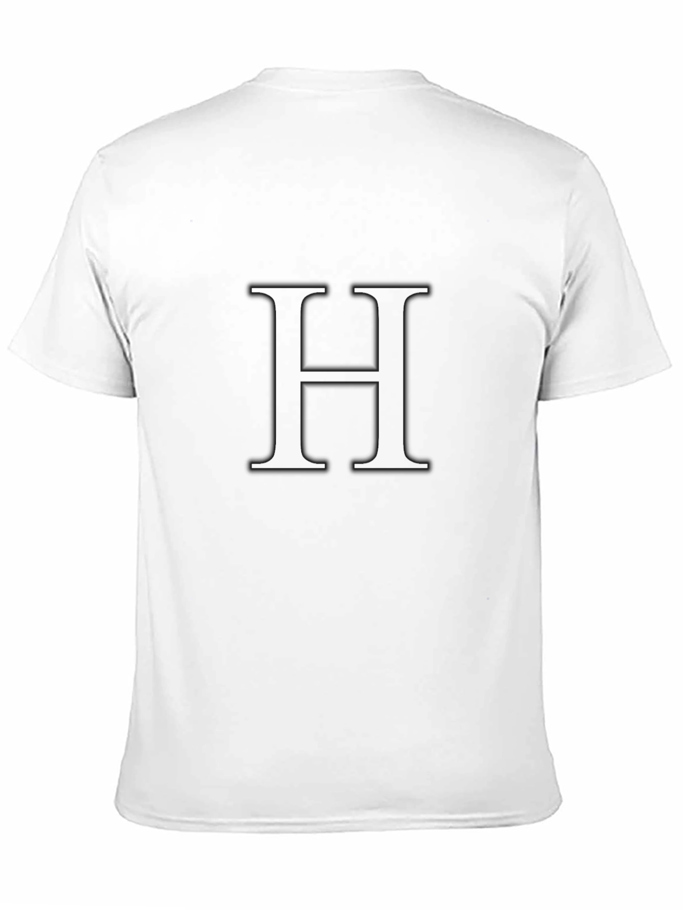 Black T-Shirt with H Design