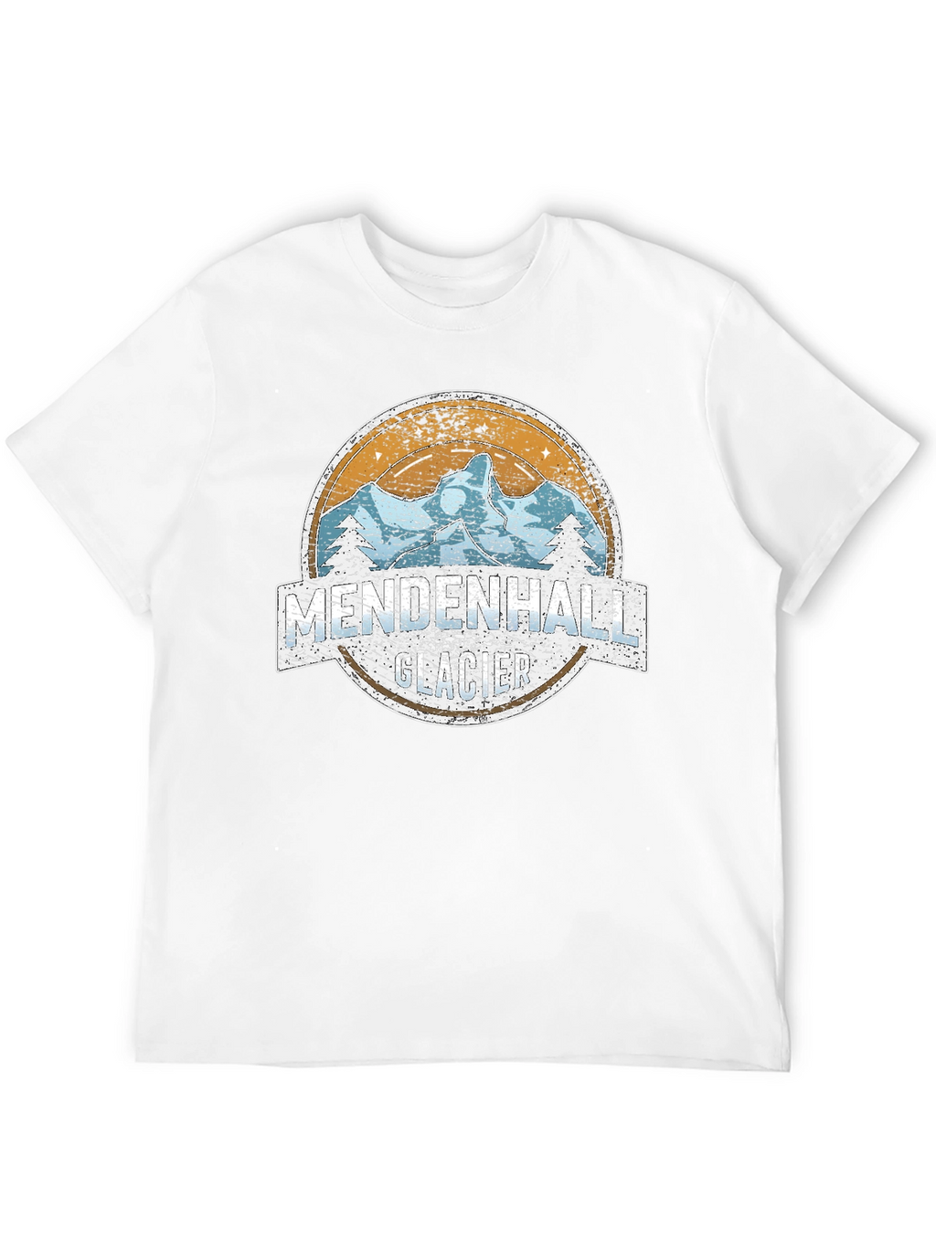 Mendenhall Glacier T-Shirt - Retro Mountain Design