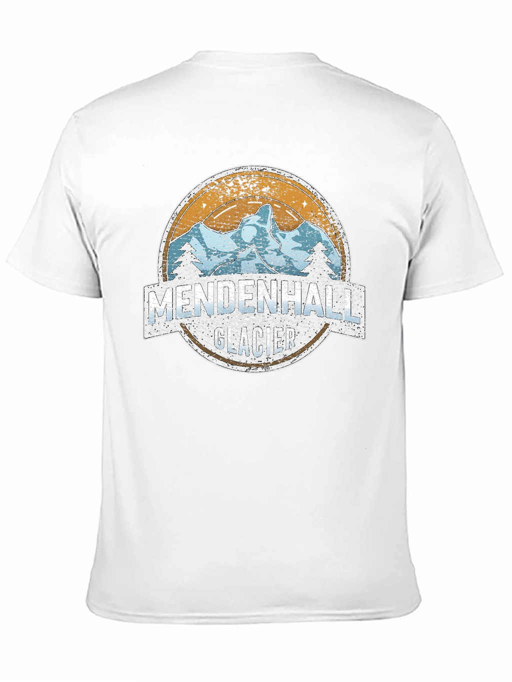 Mendenhall Glacier T-Shirt - Retro Mountain Design