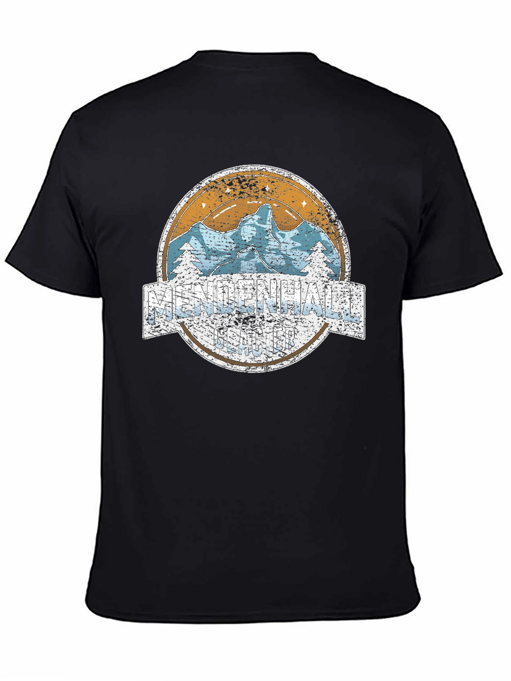 Mendenhall Glacier T-Shirt - Retro Mountain Design