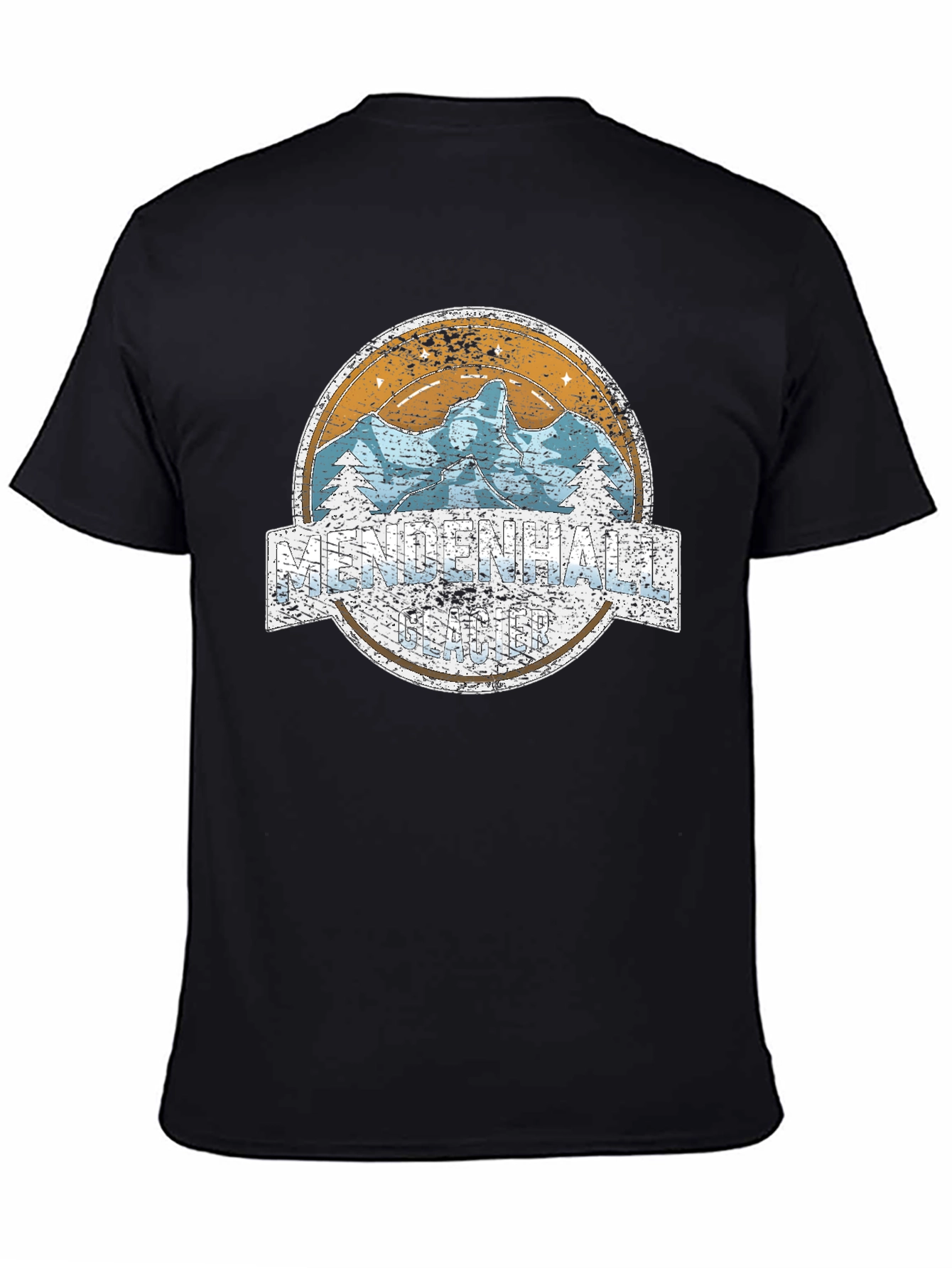 Mendenhall Glacier T-Shirt - Retro Mountain Design