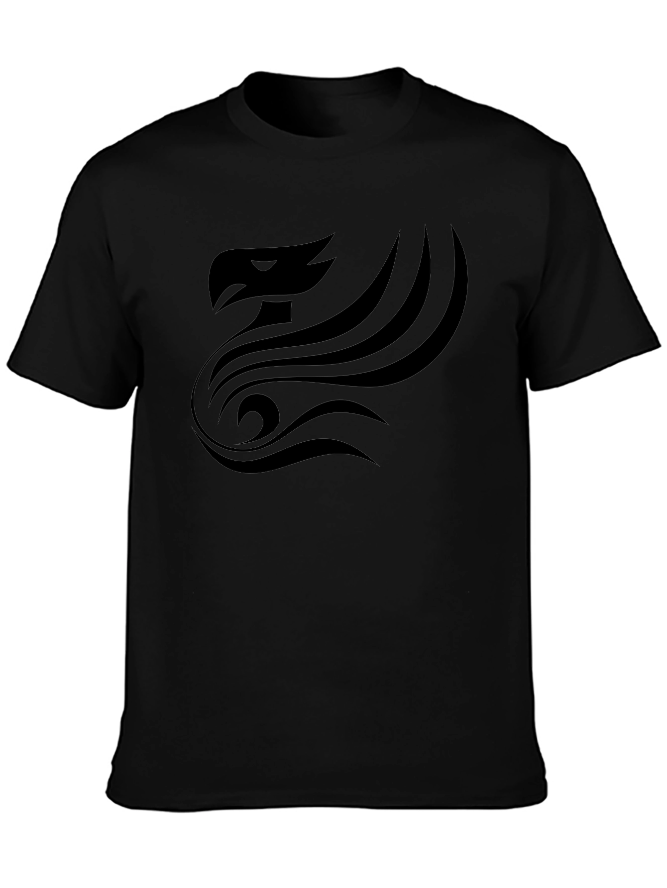 Phoenix Graphic T-Shirt - Bold Black Design