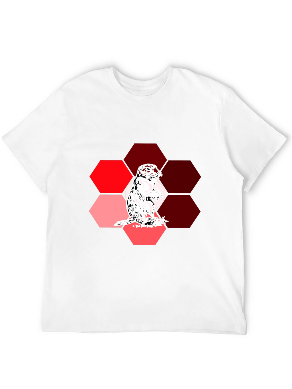 Gopher Hexagon Graphic Tee - Unique Design