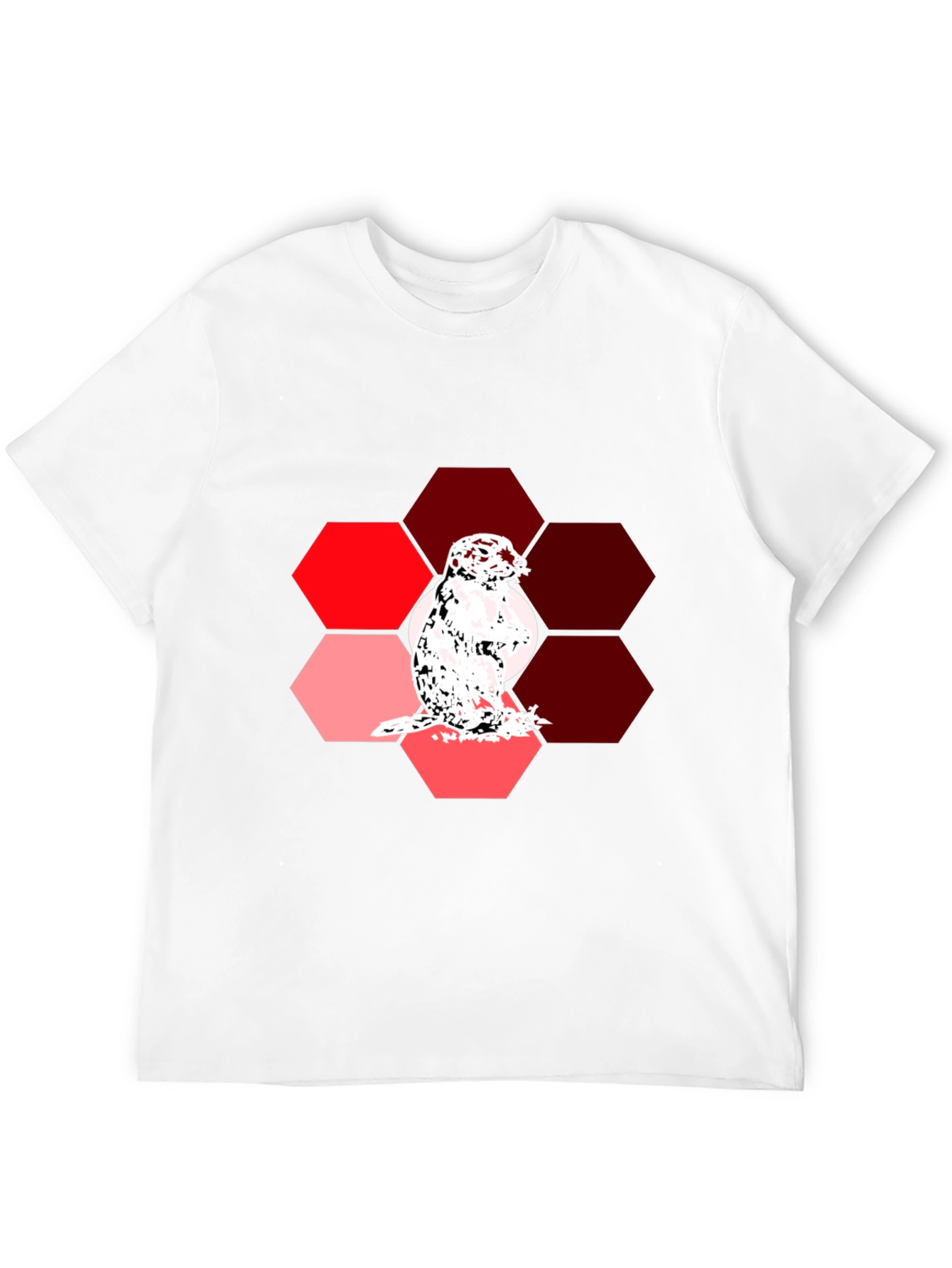 Gopher Hexagon Graphic Tee - Unique Design