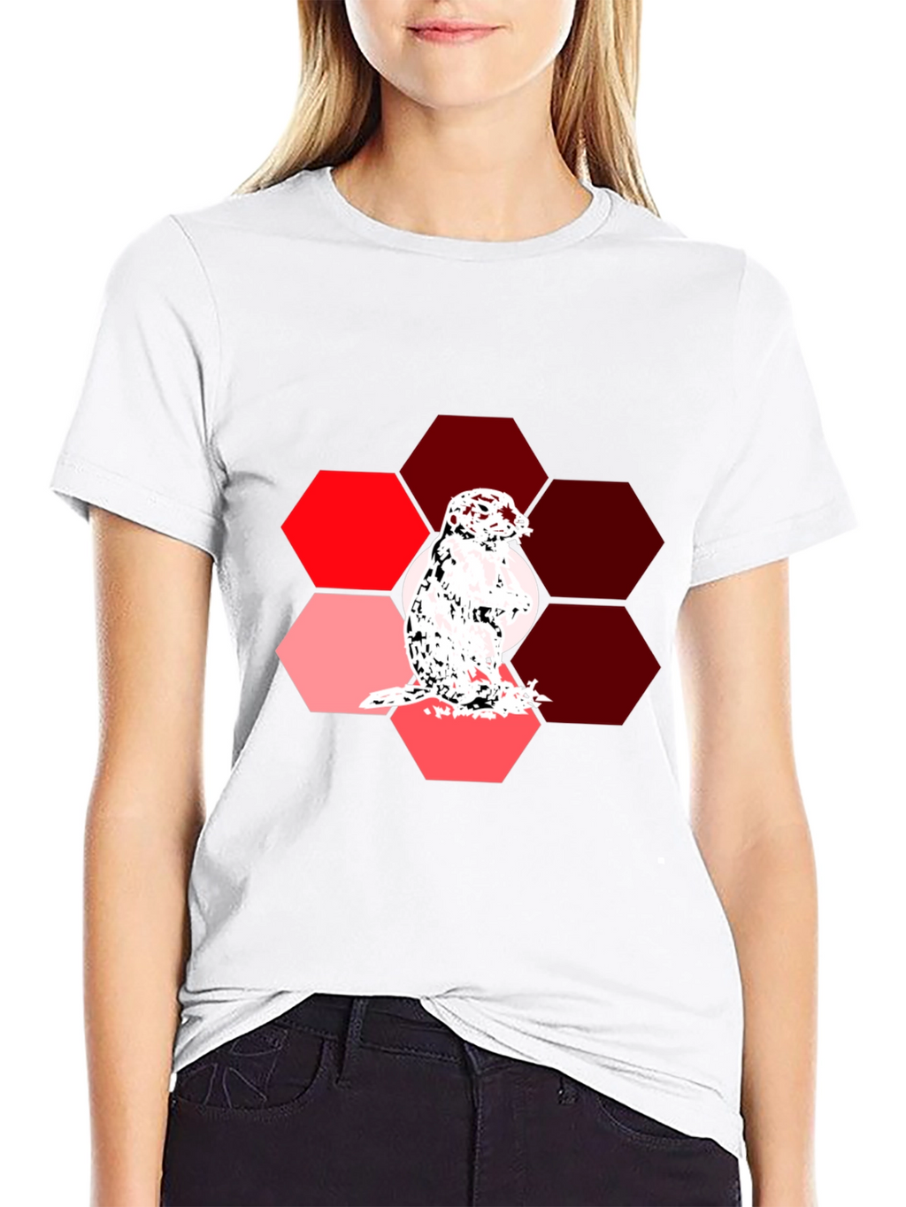Gopher Hexagon Graphic Tee - Unique Design
