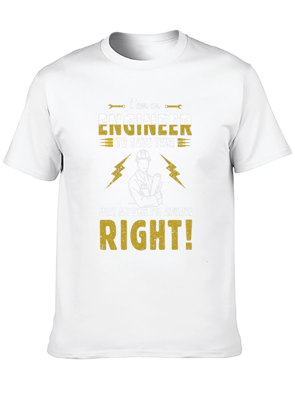 Engineer Always Right Graphic Tee - Black