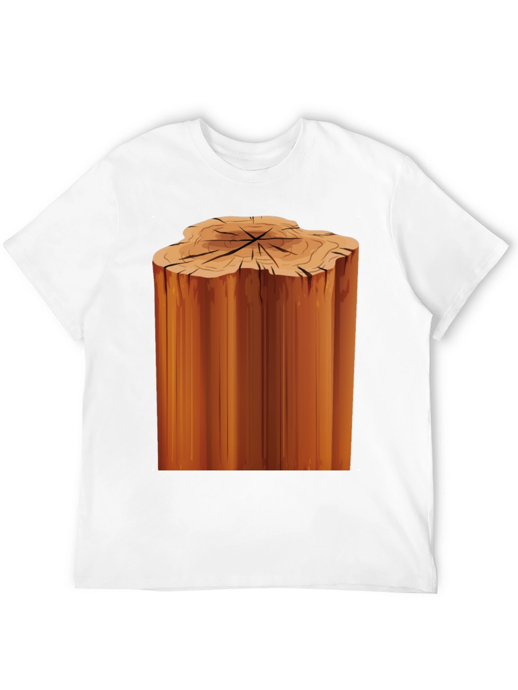 Tree Stump Graphic Black T-Shirt