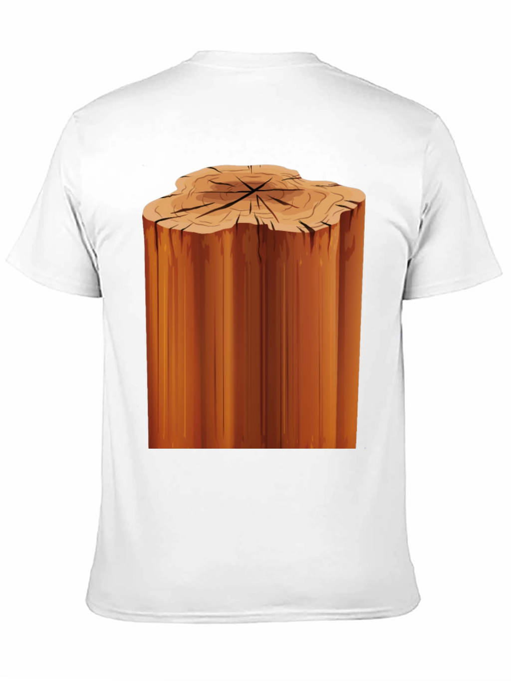 Tree Stump Graphic Black T-Shirt