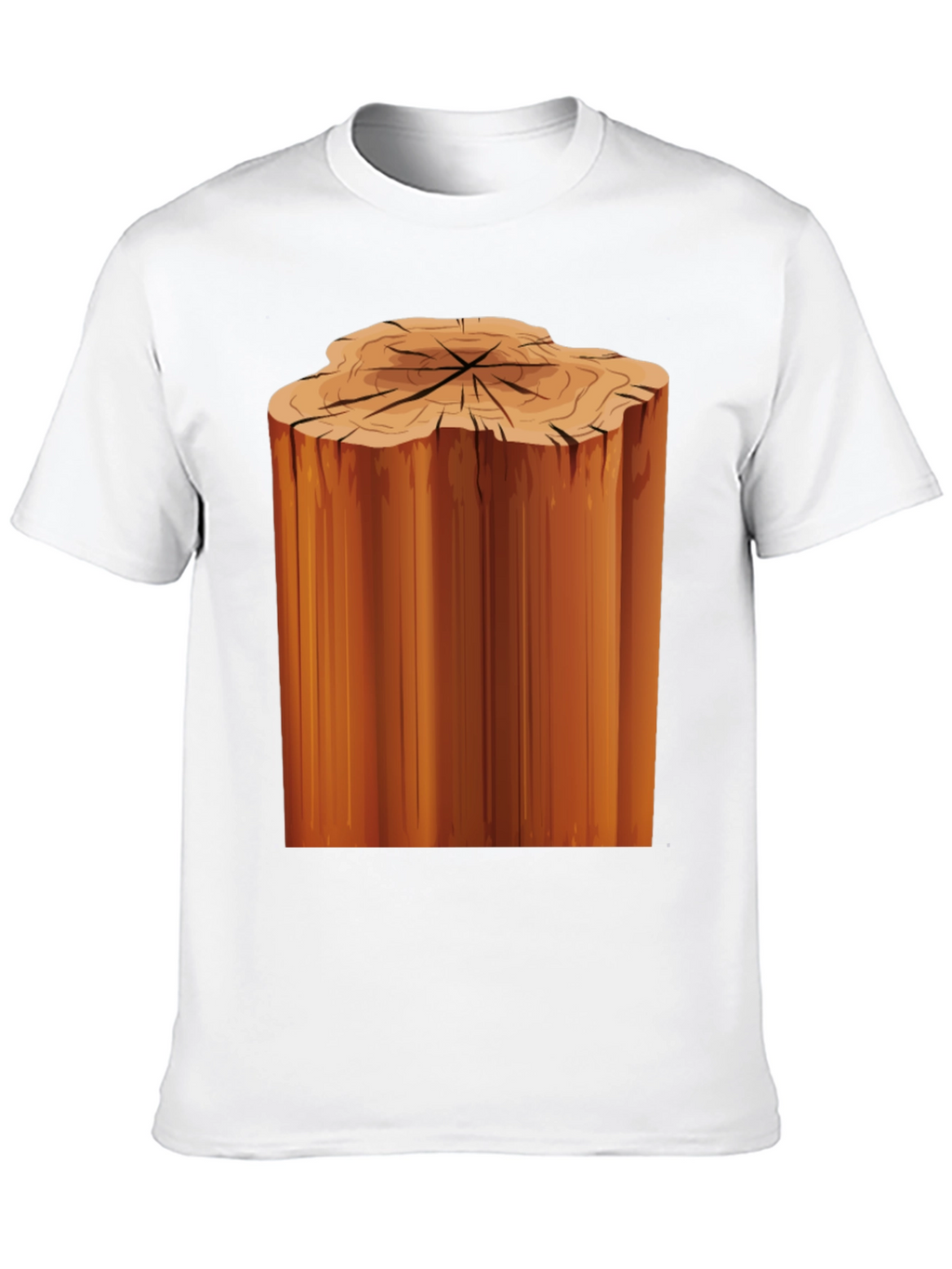 Tree Stump Graphic Black T-Shirt