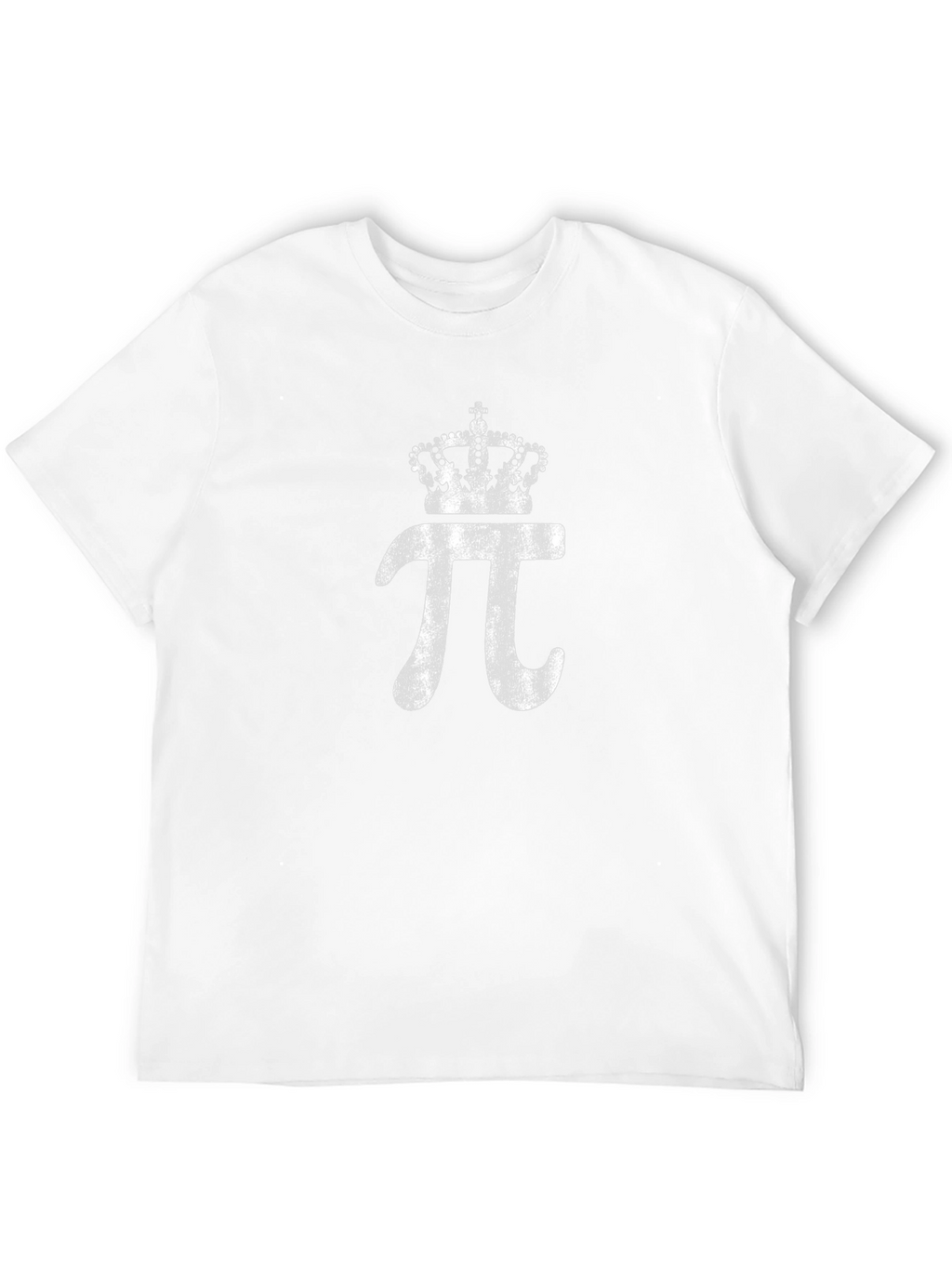 Pi Symbol Crown Graphic Mens Black T-Shirt