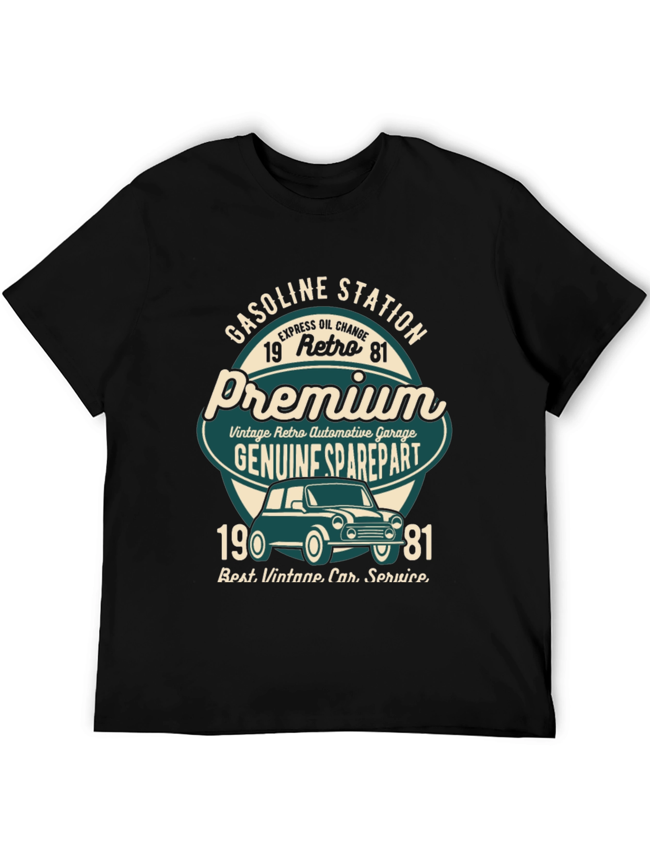 Vintage Style Gasoline Station Premium Graphic Tee